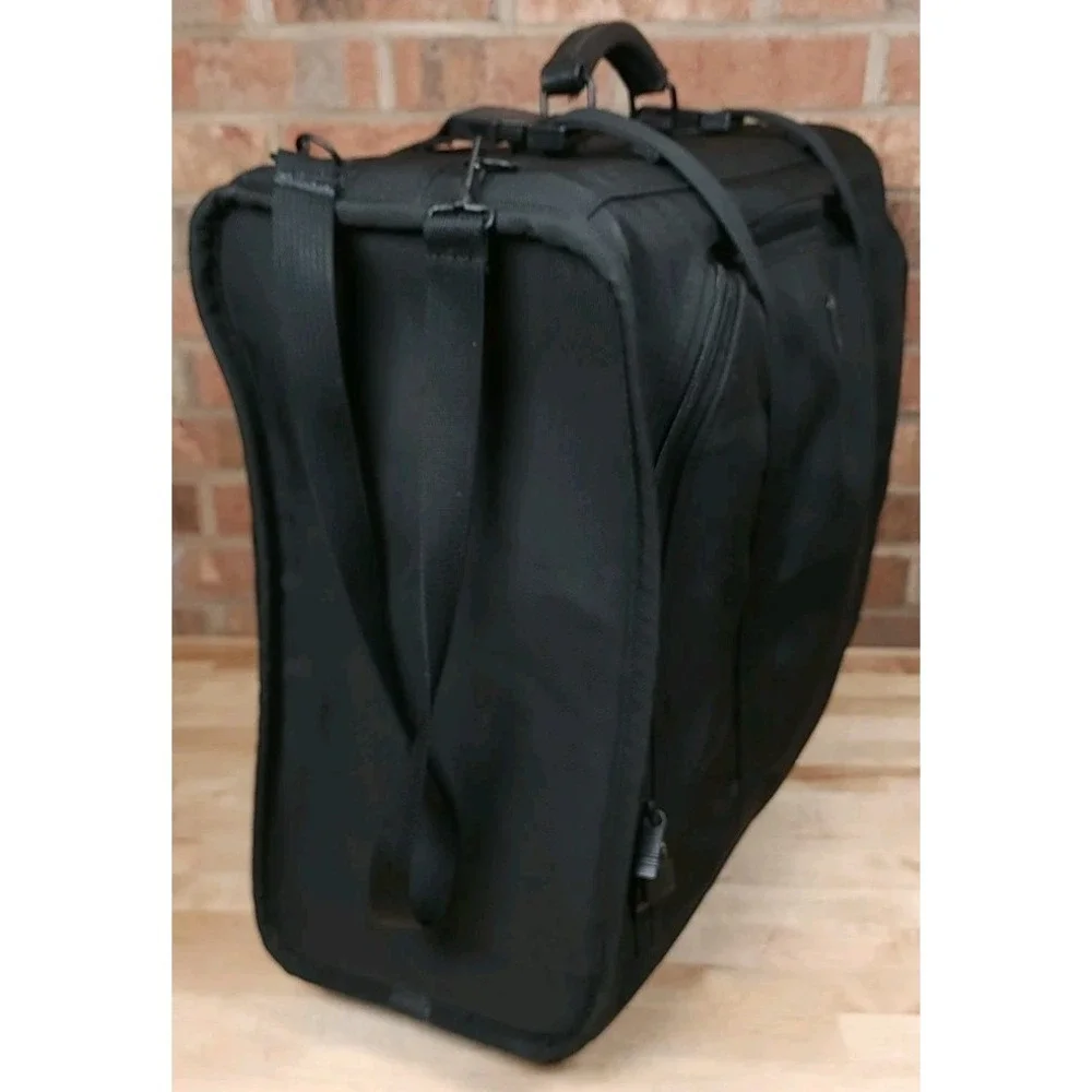 Tumi Alpha 4 Wheeled Rolling Collapsible 17X23 Luggage Bag Black Ballistic Nylon